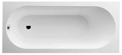 Ванна квариловая Villeroy&Boch Oberon 180x80 UBQ180OBE2V-01 с ножками,  без отв, перелива, белая