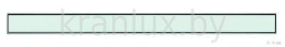 Стеклянная панель для слива,  белая, 700 мм TECEdrainline 600791