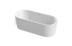 Ванна акриловая CEZARES METAURO CENTRAL 180x80 W-MATT