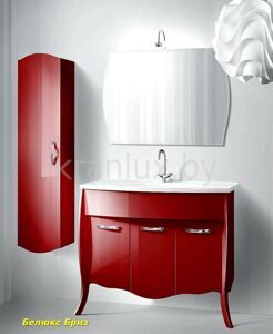 Belux Бриз 105 бордовый комплект мебели для ванной комнаты