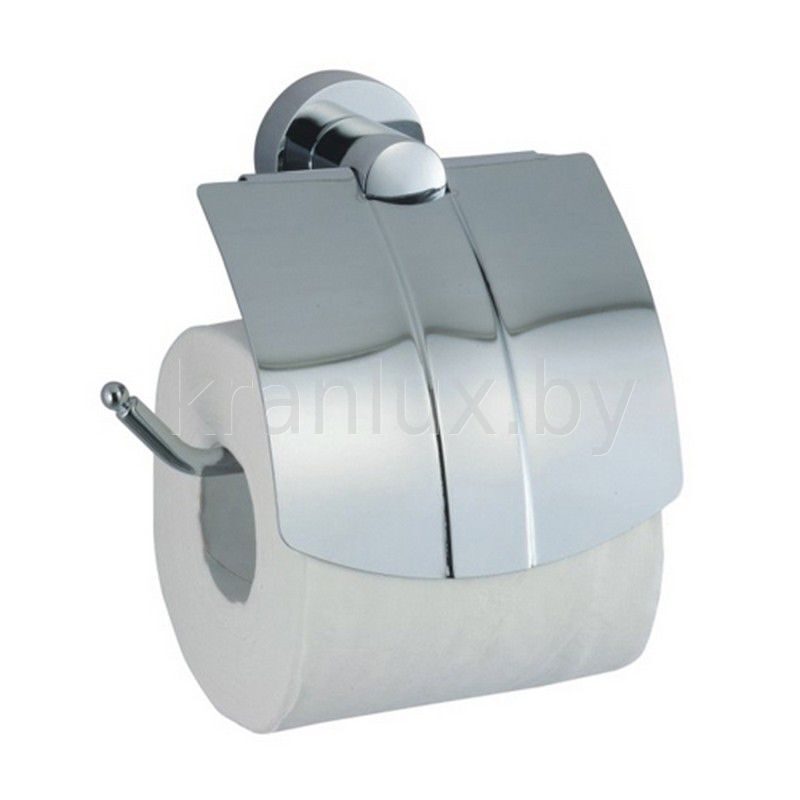 Держатель туалетной бумаги с крышкой, хром Wasser Kraft Donau K-9425