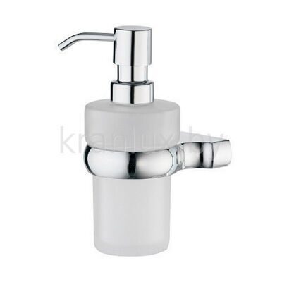 Дозатор для жидкого мыла, матовое стекло, хром Wasser Kraft Berkel K-6899