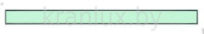 Стеклянная панель для слива, зеленая, 800 мм TECEdrainline 600890