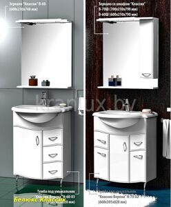 Belux Классик наборы мебели для ванных комнат Белюкс