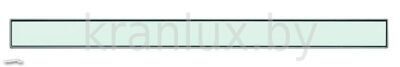 Стеклянная панель для слива,  белая, 1500 мм TECEdrainline 601591