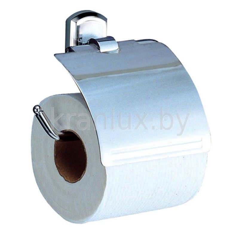 Держатель туалетной бумаги с крышкой, хром Wasser Kraft Oder K-3025