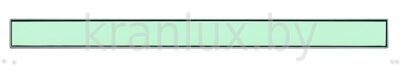 Стеклянная панель для слива,  зеленая, 1200 мм TECEdrainline 601290