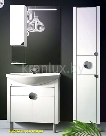 Belux Анталия 80 комплект мебели для ванной комнаты белый
