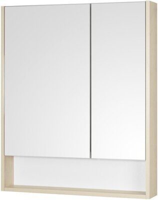 Зеркальный шкаф Сканди 70 Белый/Дуб Верона 1A252202SDB20