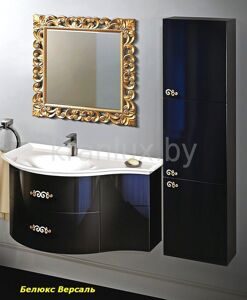Belux Версаль 110 комплект мебели для ванной комнаты черный