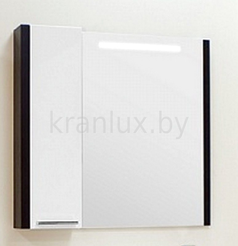 Зеркальный шкаф Акватон Брайтон 100 см (венге/белый)