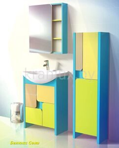 Belux Сена комплект мебели для ванной комнаты цветной