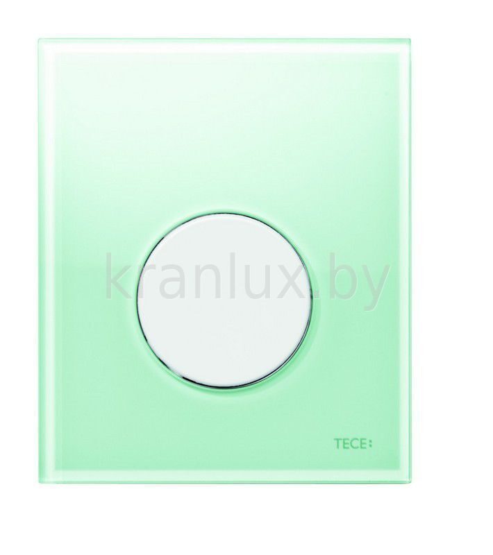 TECE TECEloop 9.242.651 Панель (кнопка) смыва для инсталляции писсуара, стекло зеленое, клавиши белые