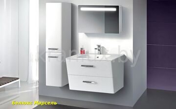 Belux Марсель 80 комплект мебели для ванной комнаты белый