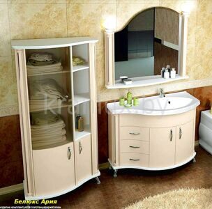 Belux Ария 110 комплект мебели для ванной комнаты бежевый