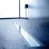Душевой дренажный канал TECE решетка-стеклянная в дизайне для ванных комнат. Линейный трап для слива воды в душевой кабине без поддона, фото. Гомель.