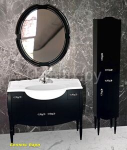 Belux Бари 105 Комплект мебели для ванной комнаты черный