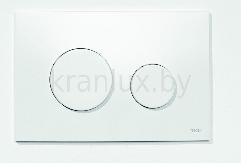 TECE TECEloop 9.240.640 Панель (кнопка) смыва для инсталляции унитаза с двумя клавишами пластиковая, белая,антибактериальная