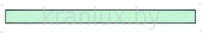 Стеклянная панель для слива,  зеленая, 1500 мм TECEdrainline 601590