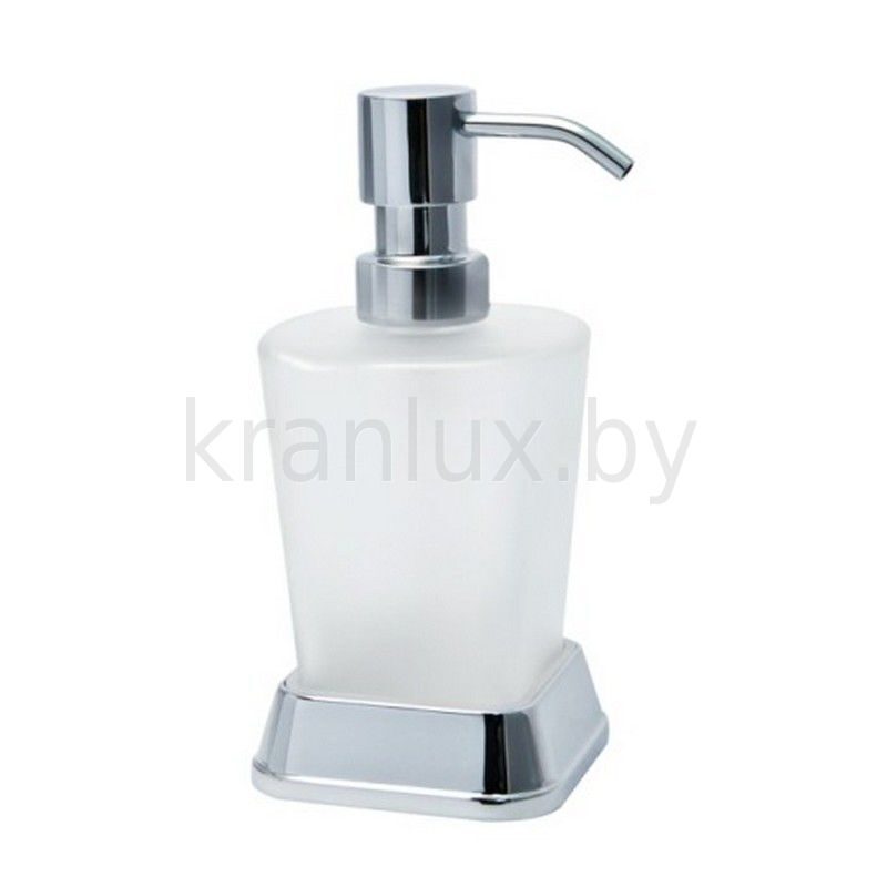 Дозатор для жидкого мыла, стекло матовое, хром Wasser Kraft Amper K-5499