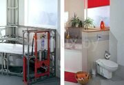 Монтаж перегородок для ванны и инсталляции унитаза TECEprofil каркас для ванны фото