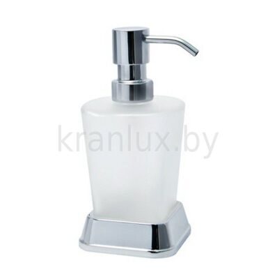 Дозатор для жидкого мыла, стекло матовое, хром Wasser Kraft Amper K-5499